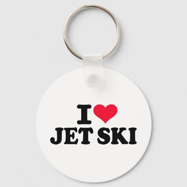 Chaveiro Eu adoro esqui Jet (Frente)