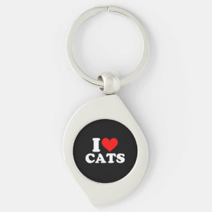 Chaveiro Eu Adoro Gatos - Eu Adoro Gatos Eu Amo Gatos