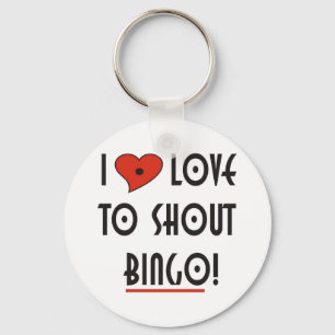 Chaveiro Eu adoro gritar BINGO