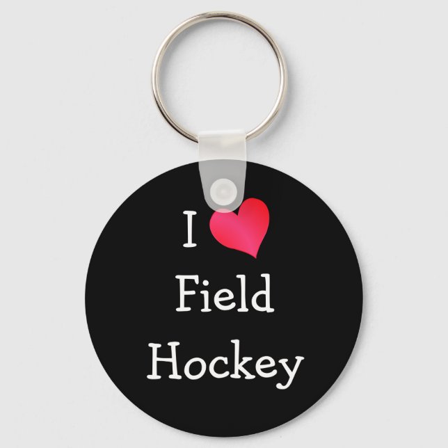 Chaveiro Eu adoro Hockey de Campo (Frente)