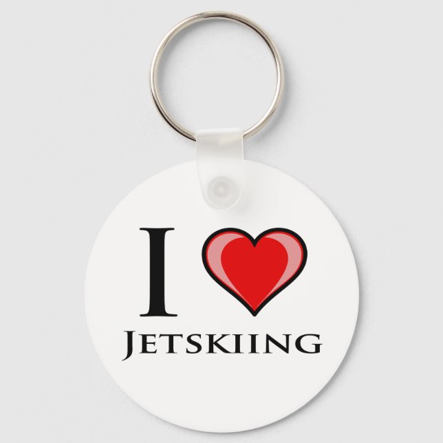 Chaveiro Eu Adoro Jetskiing (Frente)