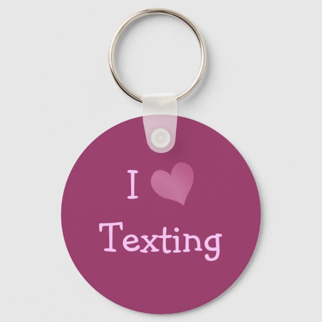 Chaveiro Eu adoro mandar SMS (Frente)