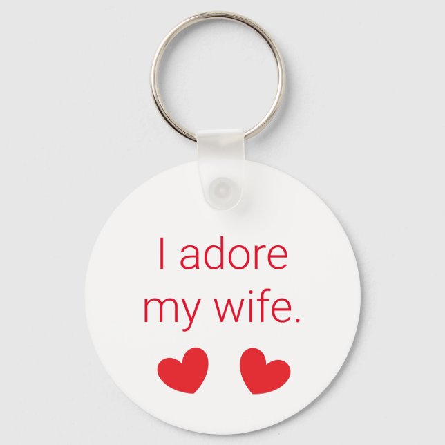 Chaveiro Eu Adoro Minha Esposa (Frente)