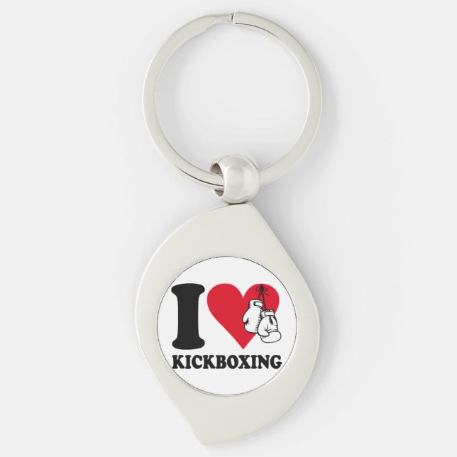Chaveiro Eu adoro o kickboxe (Frente)