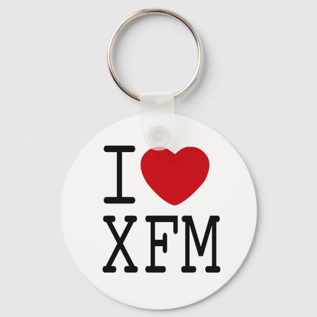 Chaveiro Eu adoro o XFM. (Frente)