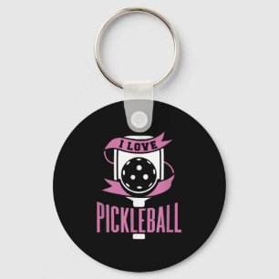Chaveiro Eu Adoro Pickleball Citação Paddle E Ball Sports G