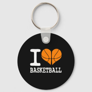 Chaveiro Eu adoro Presente de Esportes de Bola de Basquete 