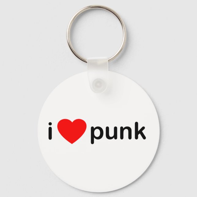Chaveiro Eu Adoro Punk (Frente)