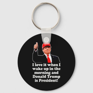 Chaveiro Eu Adoro Quando Donald Trump É Presidente 2024 47º