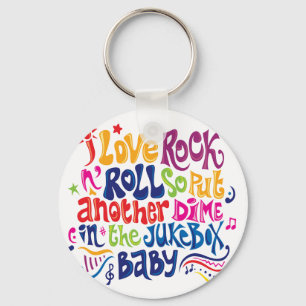 Chaveiro Eu adoro rock'n roll