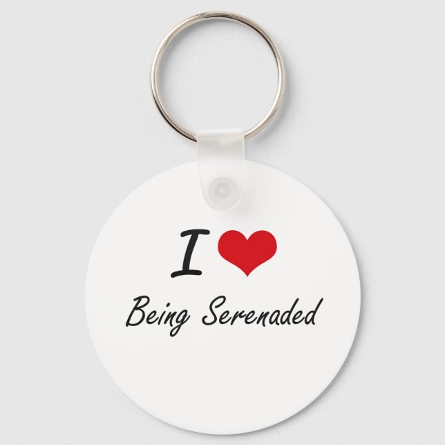 Chaveiro Eu Adoro Ser Design artístico serenado (Frente)