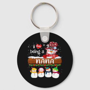 Chaveiro Eu adoro ser um Nana Snowman Divertido Feliz Natal