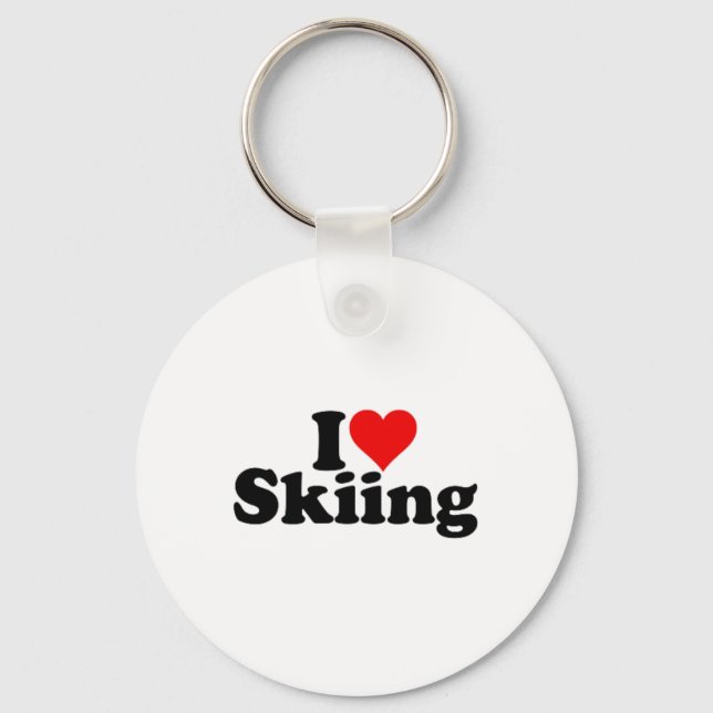 Chaveiro Eu adoro Ski Ski Ski Snowboard (Frente)