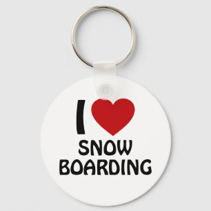 Chaveiro Eu adoro snowboard