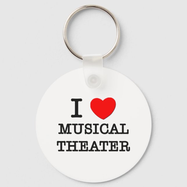 Chaveiro Eu Adoro Teatro Musical (Frente)