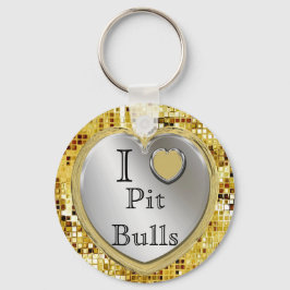 Chaveiro Eu Adoro Touros De Pit Ou? Coração de Chave