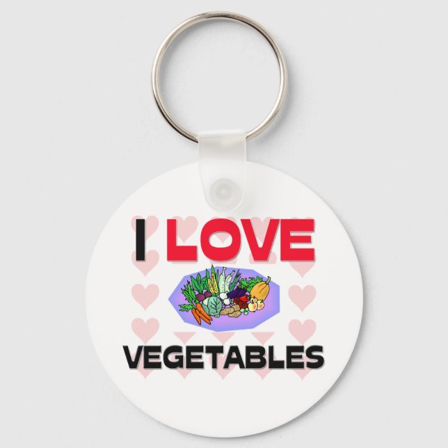 Chaveiro Eu adoro vegetais (Frente)