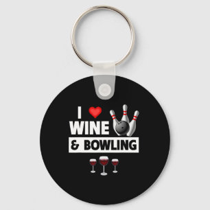 Chaveiro Eu Adoro Vinho E Boliche Byll Pins Bowler Strike D