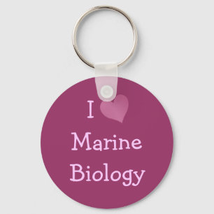 Chaveiro Eu amo a biologia marinha