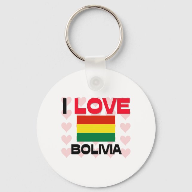 Chaveiro Eu Amo A Bolívia (Frente)