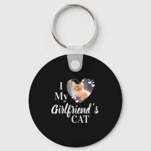 Chaveiro Eu Amo a Camisa Personalizada com Foto do Gato da 