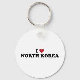 Chaveiro Eu amo a Coreia do Norte
