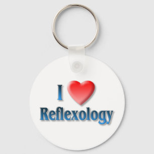 Chaveiro Eu amo a corrente chave do Reflexology