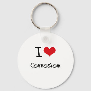 Chaveiro Eu amo a corrosão