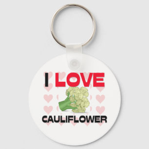 Chaveiro Eu amo a couve-flor