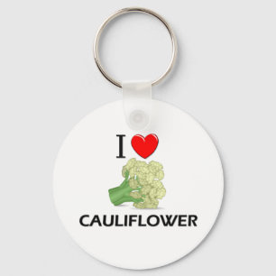 Chaveiro Eu amo a couve-flor