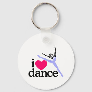 Chaveiro EU AMO a dança