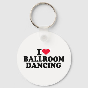 Chaveiro Eu amo a dança de salão de baile