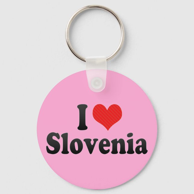 Chaveiro Eu Amo A Eslovênia (Frente)