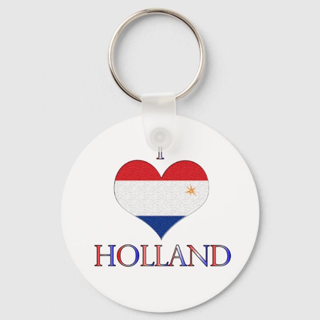 Chaveiro Eu amo a Holanda (Frente)