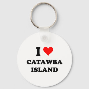 Chaveiro Eu amo a ilha do Catawba