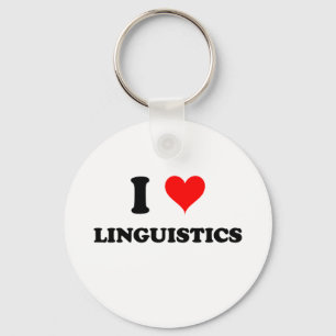Chaveiro Eu amo a linguística