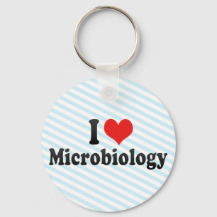 Chaveiro Eu amo a microbiologia