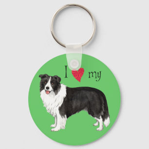 Chaveiro Eu Amo a minha Borda Collie