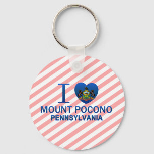 Chaveiro Eu amo a montagem Pocono, PA