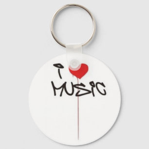 Chaveiro Eu amo a música