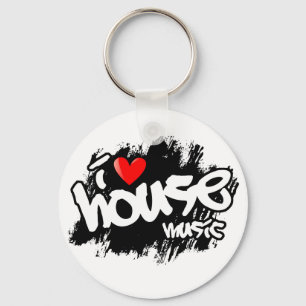 Chaveiro Eu amo a música da casa