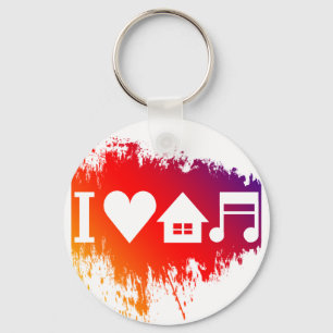Chaveiro Eu amo a música da casa