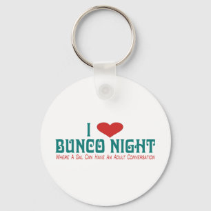 Chaveiro eu amo a noite do bunco