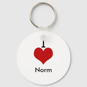 Chaveiro Eu amo a norma (do coração)