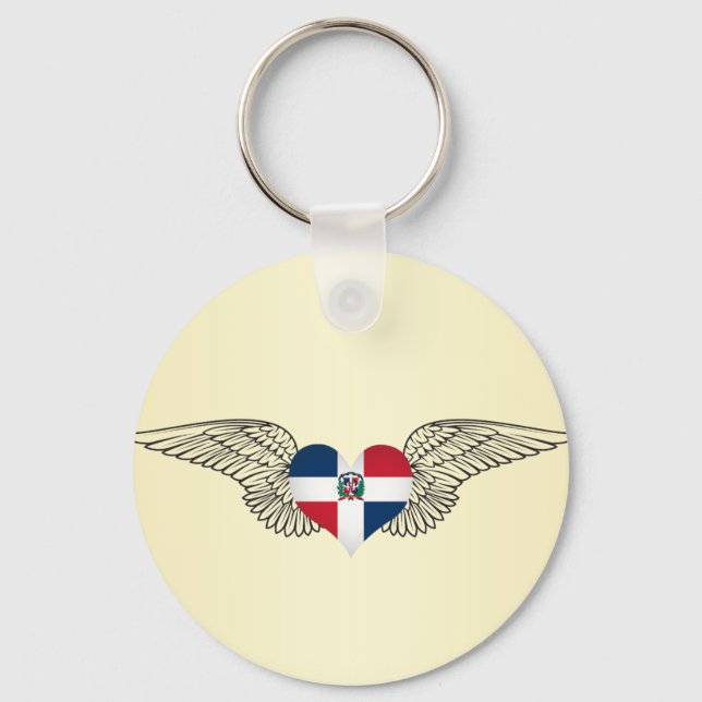 Chaveiro Eu amo a República Dominicana (Frente)