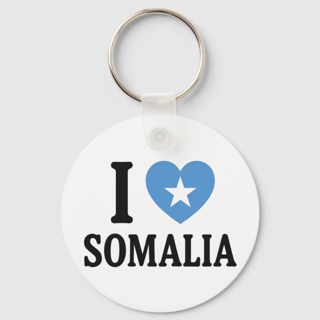 Chaveiro Eu amo a Somália (Frente)