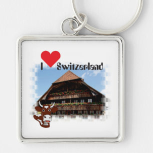 Chaveiro Eu amo a Suiça Schlüsselanhänger