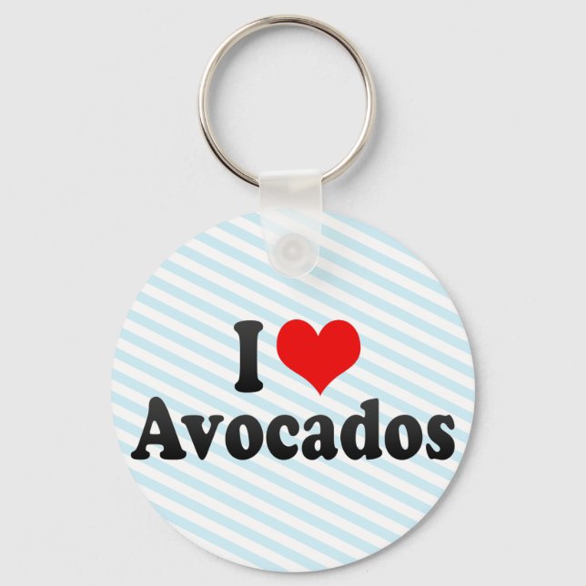 Chaveiro Eu amo abacates (Frente)