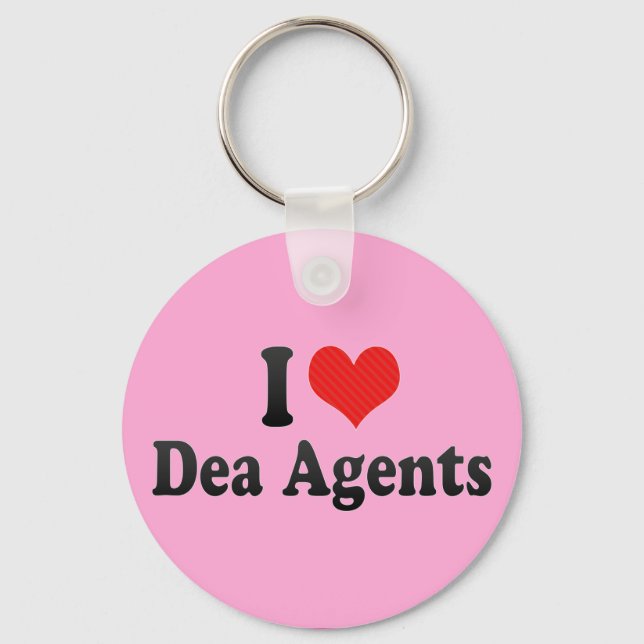 Chaveiro Eu Amo Agentes Dea (Frente)