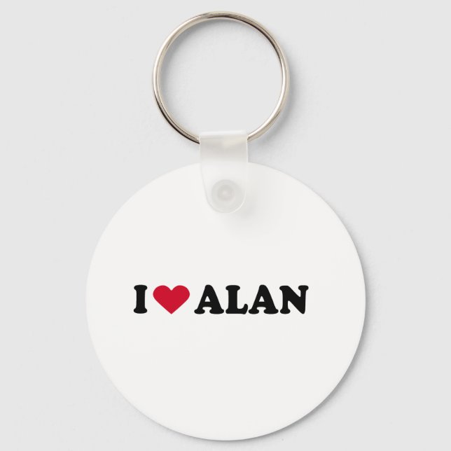 CHAVEIRO EU AMO ALAN (Frente)